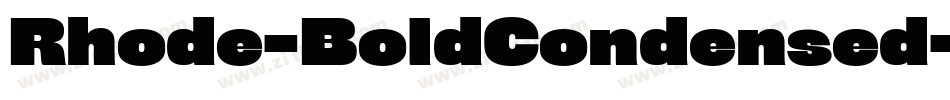 Rhode-BoldCondensed字体转换