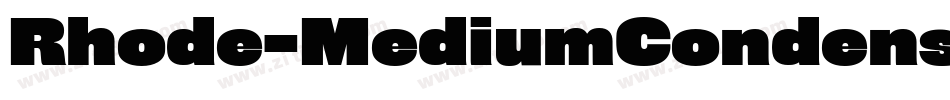 Rhode-MediumCondensed字体转换