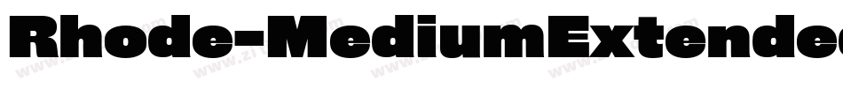 Rhode-MediumExtended字体转换