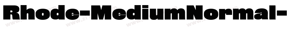 Rhode-MediumNormal字体转换