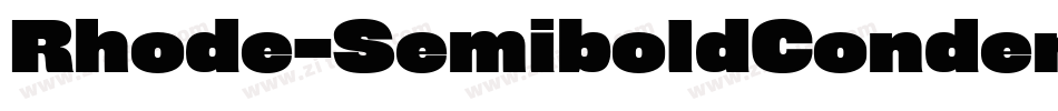 Rhode-SemiboldCondensed字体转换