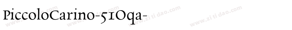 PiccoloCarino-51Oqa字体转换