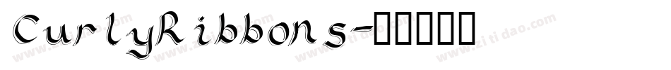 CurlyRibbons字体转换
