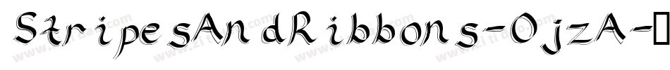 StripesAndRibbons-OjzA字体转换