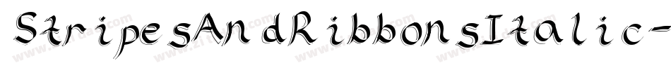 StripesAndRibbonsItalic-ZjYJ字体转换