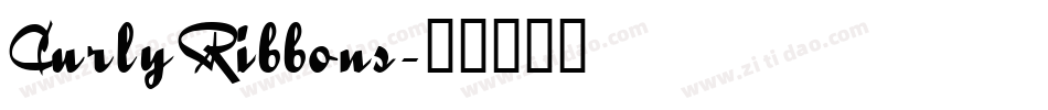 CurlyRibbons字体转换