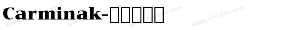 Carminak字体转换