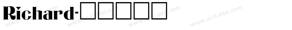 Richard字体转换