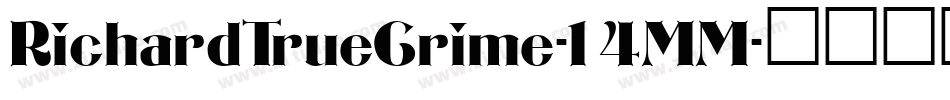 RichardTrueCrime-14MM字体转换