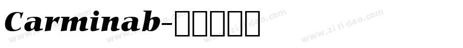 Carminab字体转换