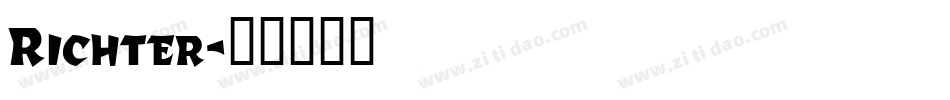 Richter字体转换