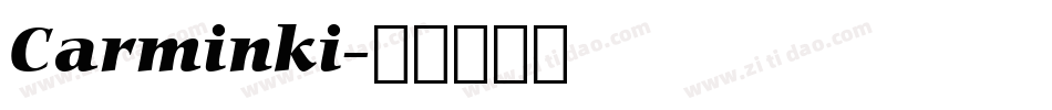 Carminki字体转换