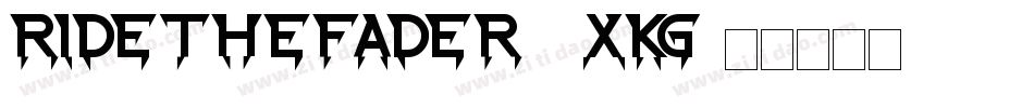 RideTheFader-1XKg字体转换