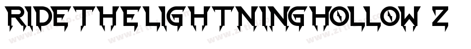 RideTheLightningHollow-z88ea字体转换
