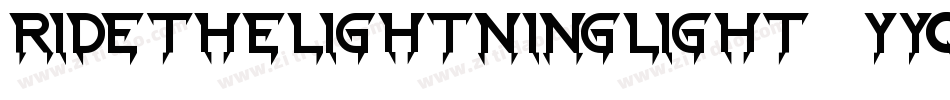 RideTheLightningLight-9YYqZ字体转换