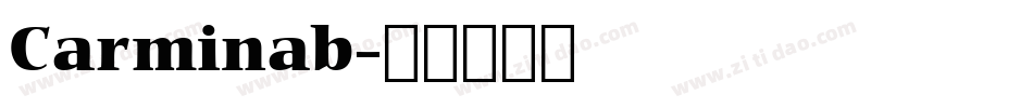Carminab字体转换