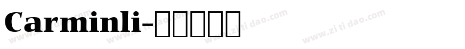 Carminli字体转换