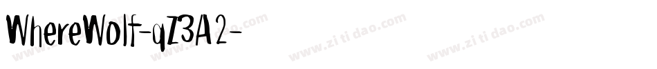 WhereWolf-qZ3A2字体转换