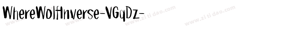 WhereWolfInverse-VGqDz字体转换