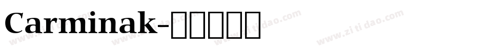 Carminak字体转换