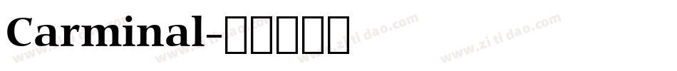 Carminal字体转换