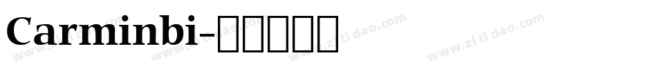 Carminbi字体转换