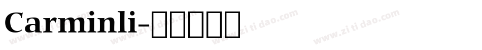 Carminli字体转换