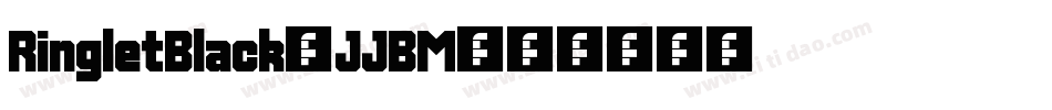 RingletBlack-JJBM字体转换