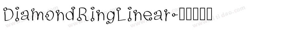 DiamondRingLinear字体转换