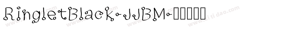 RingletBlack-JJBM字体转换