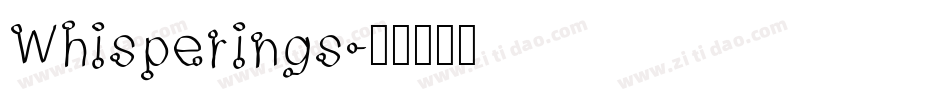 Whisperings字体转换