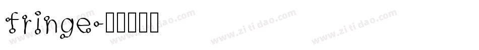 fringe字体转换