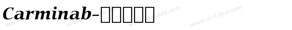Carminab字体转换