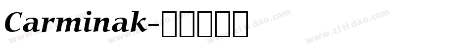 Carminak字体转换