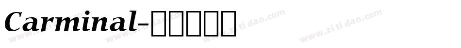 Carminal字体转换