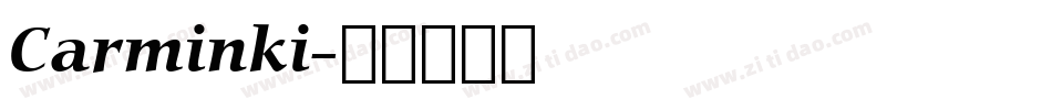 Carminki字体转换