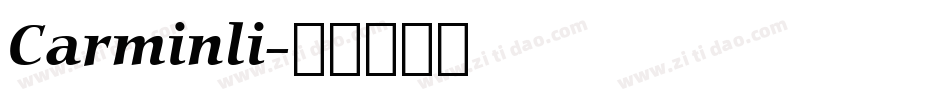 Carminli字体转换