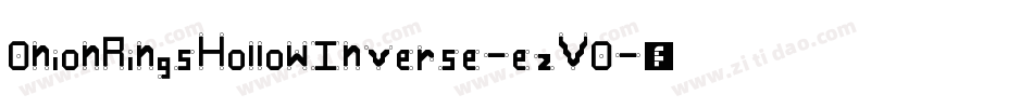 OnionRingsHollowInverse-ezVO字体转换