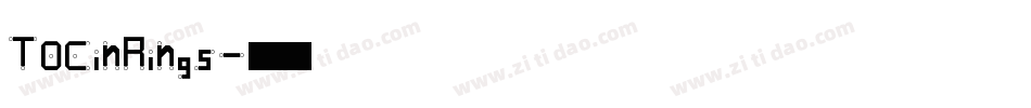 TOCinRings字体转换