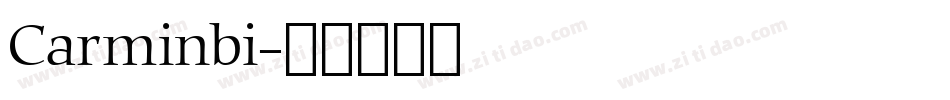 Carminbi字体转换