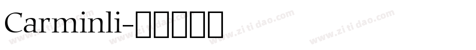 Carminli字体转换