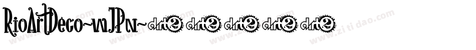 RioArtDeco-wJPn字体转换