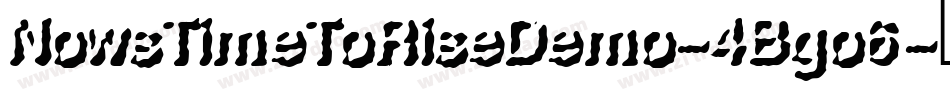 NowsTimeToRiseDemo-4Bgo6字体转换
