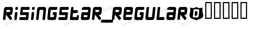 RisingStar_Regular字体转换