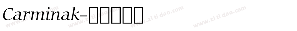 Carminak字体转换
