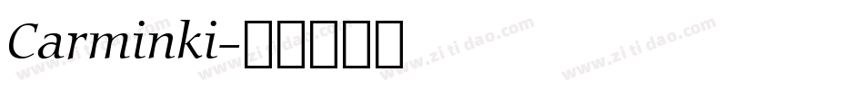 Carminki字体转换