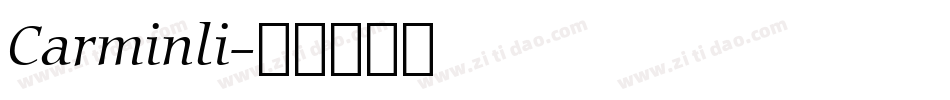 Carminli字体转换