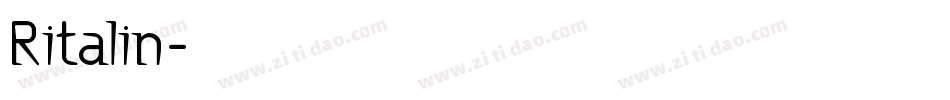 Ritalin字体转换