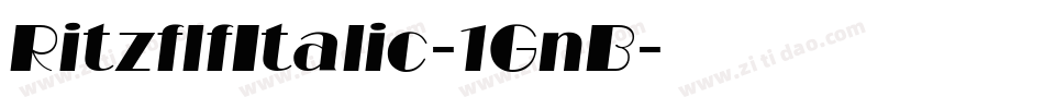 RitzflfItalic-1GnB字体转换