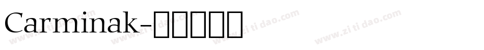 Carminak字体转换